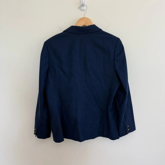 Pendleton Virgin Wool Blazer Jacket Women’s Vintage Blue USA Made Navy Anchor 16 - Picture 8 of 14